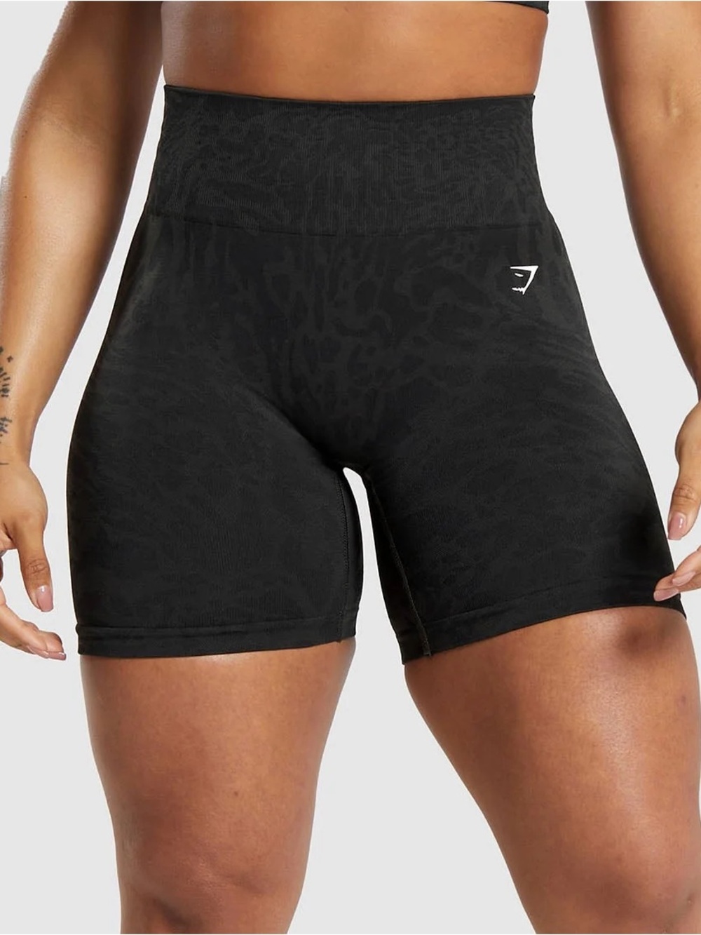 Gymshark Black Adapt Safari Seamless Shorts